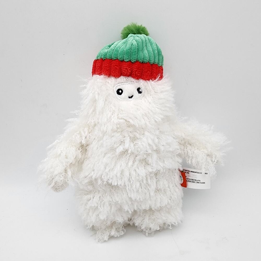 Gigglescape Yeti Plush Stuffed Animal Toy 9" Fuzzy White Fur Chenille Hat 2025
